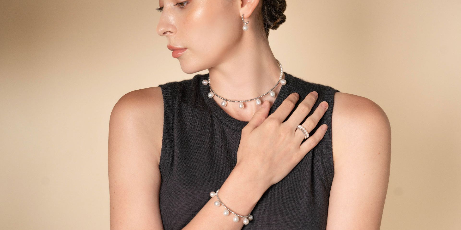 Pearl Dot x White Gold Bracelet – Pearlish