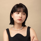 Black Enamel Pearl Choker