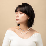 Black Enamel Pearl Choker