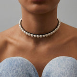Black Code Pearl Necklace
