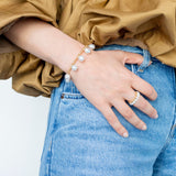 Pearl Dot x Gold Bracelet