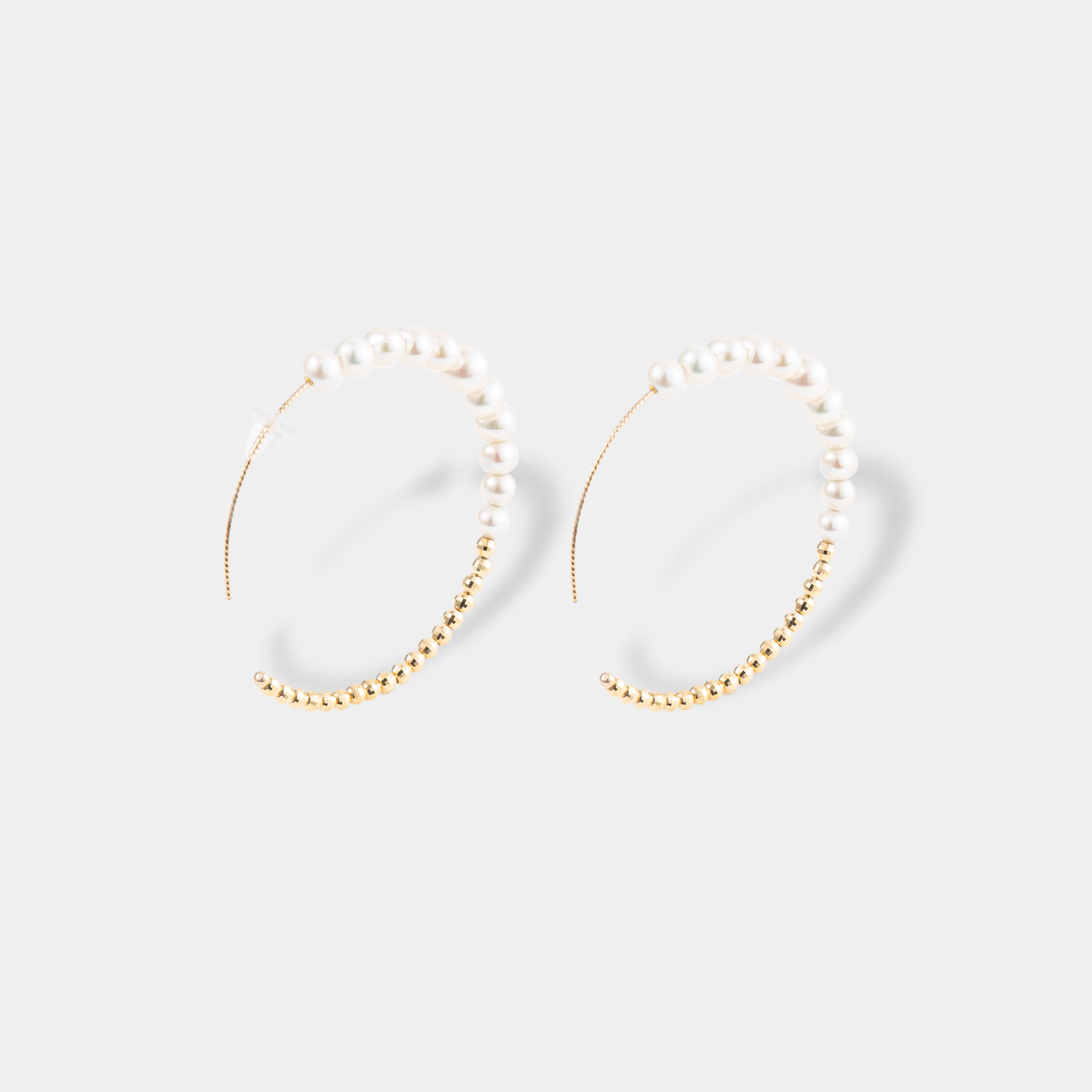 Pearlish パーリッシュ　2Way Hoop Pearl ピアス　パール 2 Way Hoop Pearl Piercing – Pearlish