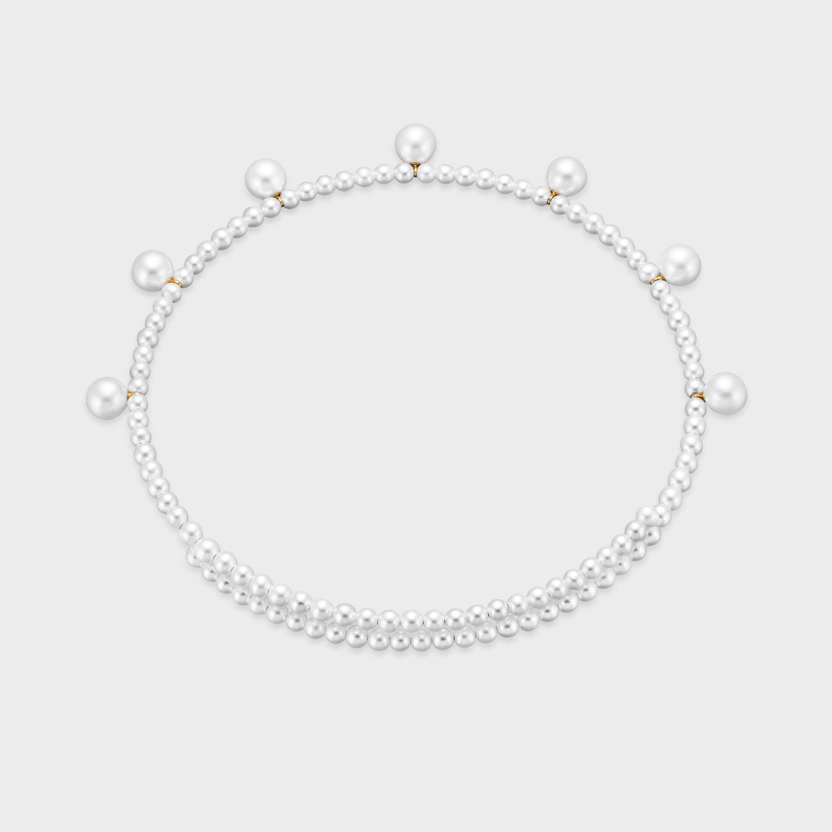 Pearl Dot Freshwater Choker, top view