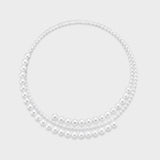 Infinity Necklace: double-wrap choker of 4–7mm freshwater pearls on memory wire