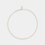 A luxurious 18K yellow gold necklace adorned with a beautiful freshwater pearl drop, ideal for enhancing your style.