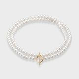 Mantel Pearl Necklace Long