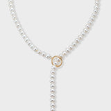 Mantel Pearl Necklace Long