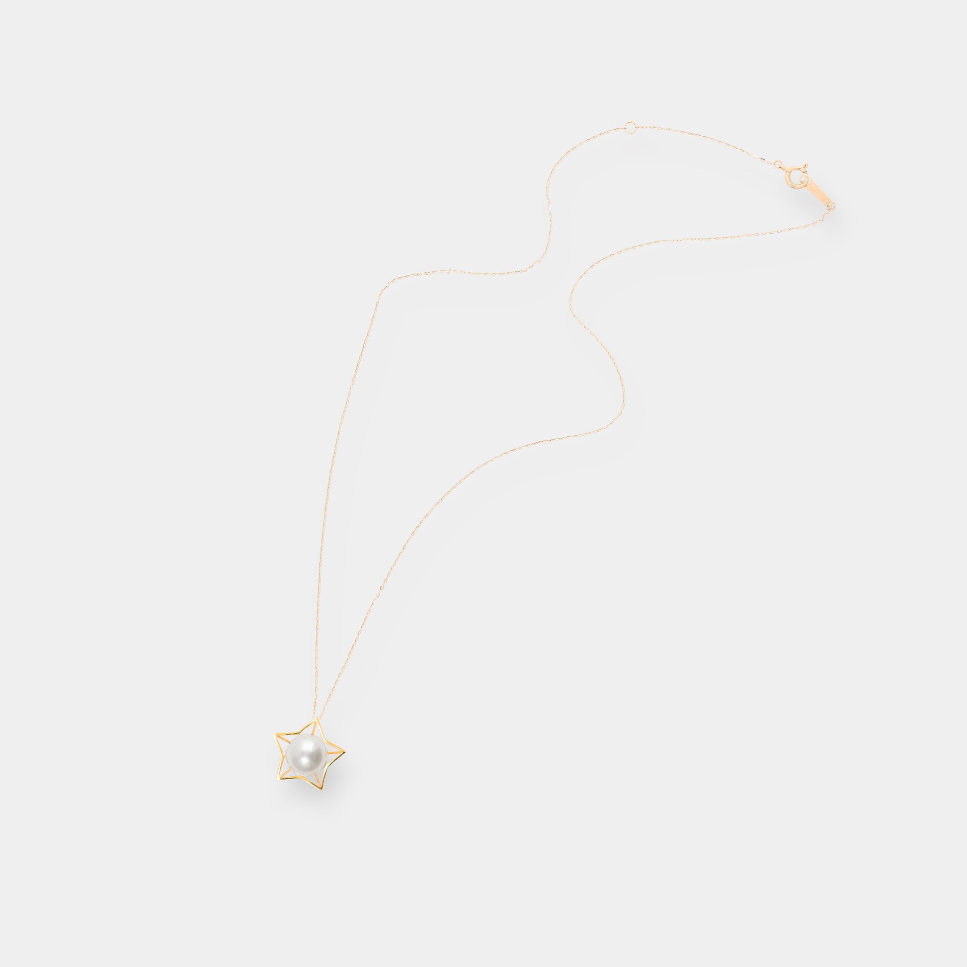 Star Gold Pearl Necklace
