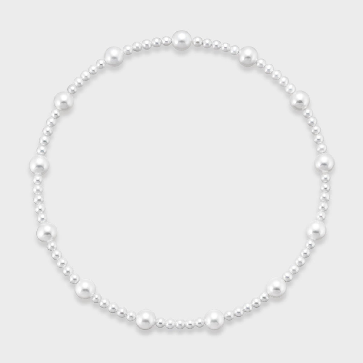DAISY Pearl Choker: metal-free choker of large and small freshwater pearls