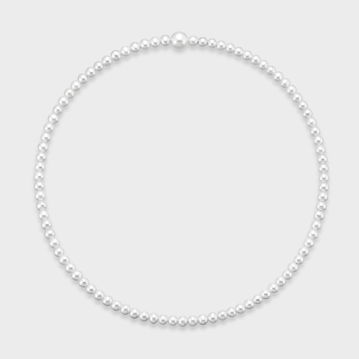 ELLA Pearl Choker: metal-free choker of 4–6mm freshwater baby pearls