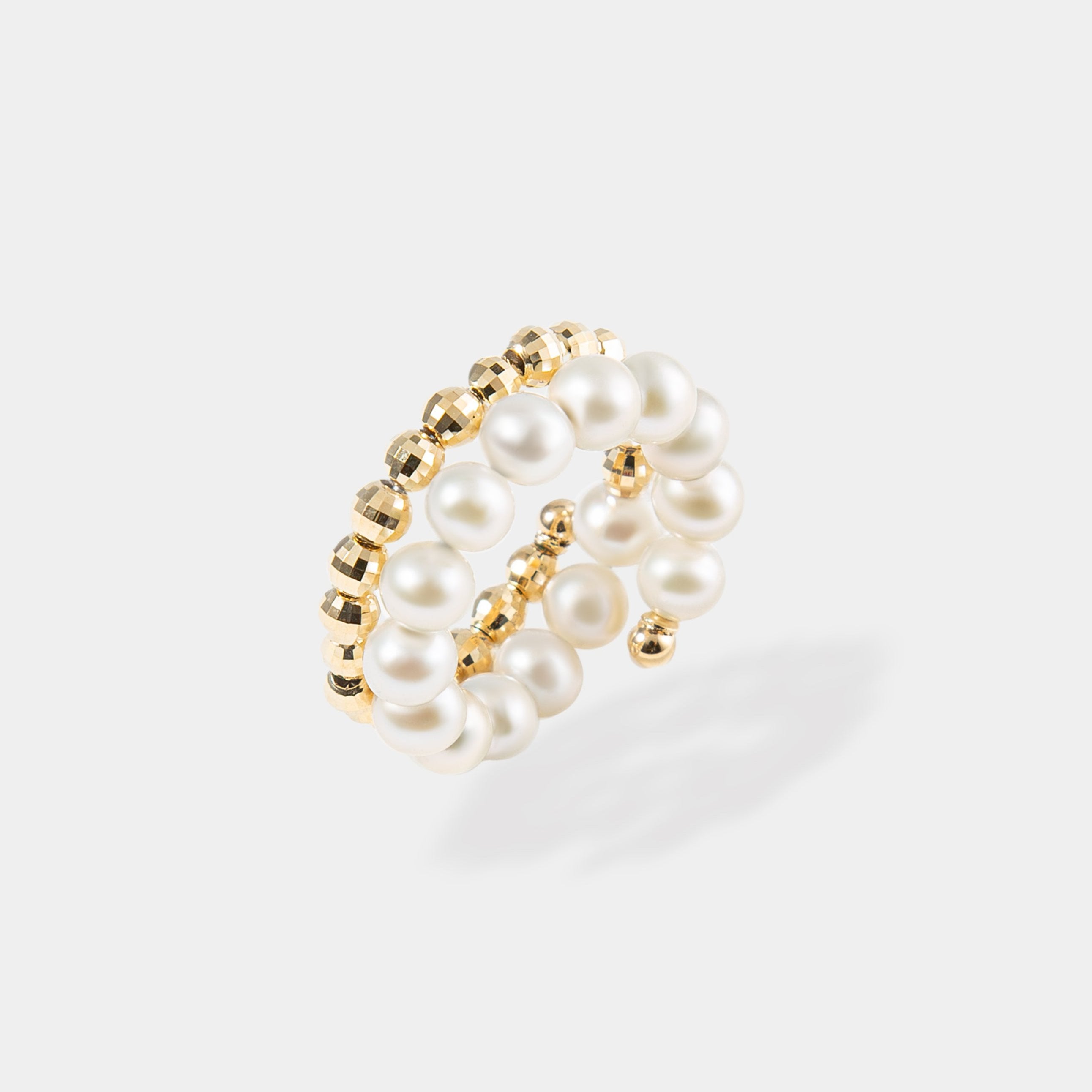 Spiral Pearl x Gold Ring Spiral Pearl x Gold Ring