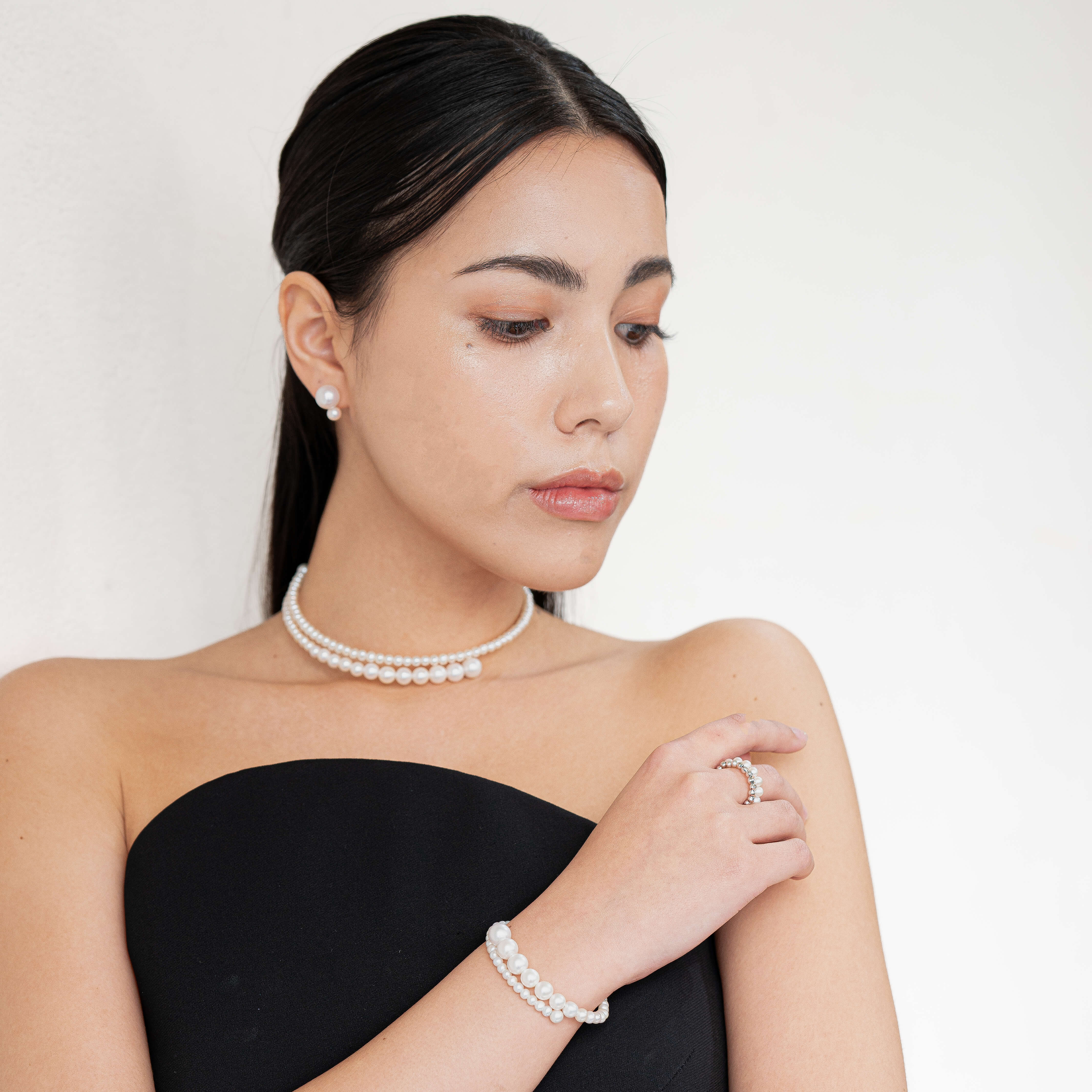 Pearlish Spiral Pearl Choker 【公式通販】